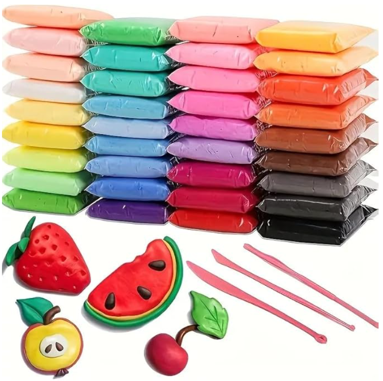 36 Color Air Dry Clay Set for Kids - Non-Toxic Magic Clay for DIY Crafts