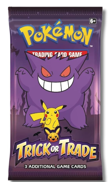 Pokemon Trick or Trade - Single Sealed Mini Booster Pack - 3 Cards per Pack