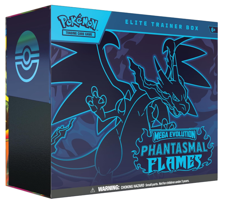 Pokémon TCG Mega Evolution 02: Phantasmal Flames – Elite Trainer Box (ETB) | English Edition | Booster Packs, Sleeves & Accessories