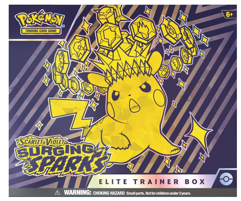 Pokemon Scarlet & Violet SV08 Surging Sparks Elite Trainer Box Trading Card Game