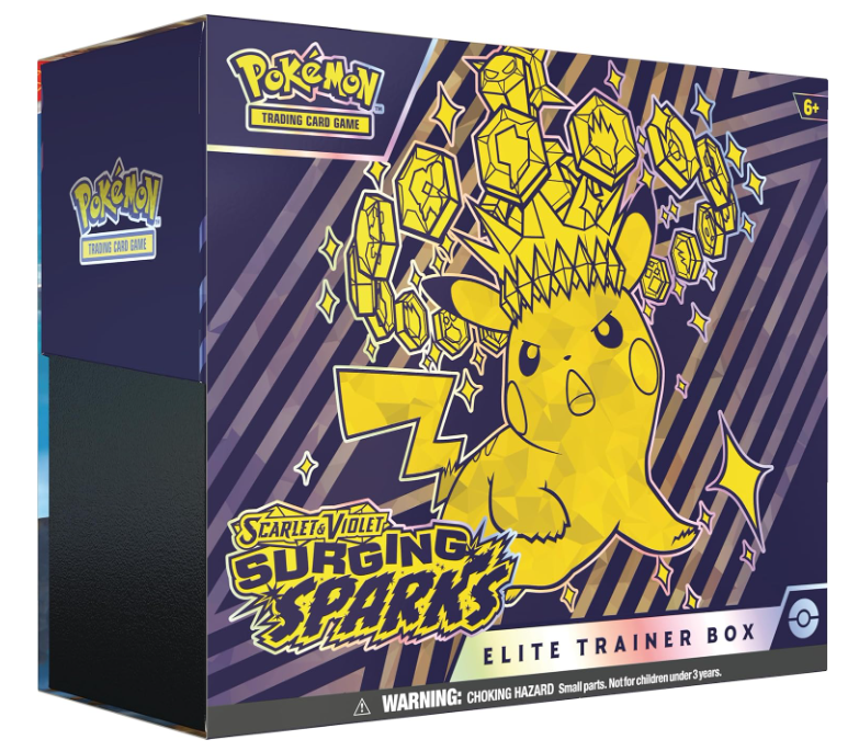 Pokemon Scarlet & Violet SV08 Surging Sparks Elite Trainer Box Trading Card Game