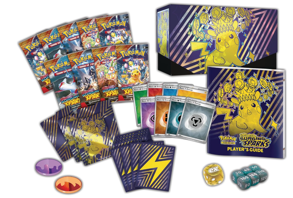 Pokemon Scarlet & Violet SV08 Surging Sparks Elite Trainer Box Trading Card Game