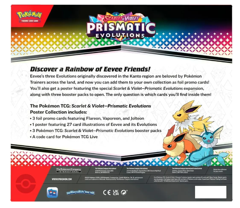 Pokémon TCG: Scarlet & Violet—Prismatic Evolutions Poster Collection