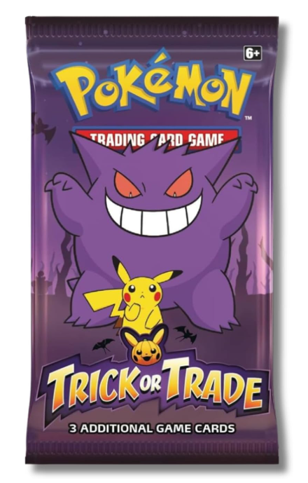 Pokemon 2023 Trick or Trade Gengar & Pikachu | 6 Mini Booster Packs