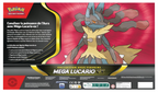 Pokémon : Collection with Mega Lucario-ex Figure (1 Textured Glossy Promo Card, 1 Large Size Promo Card, 5 Boosters and 1 Mega Lucario Figure) from TCG Pokémon