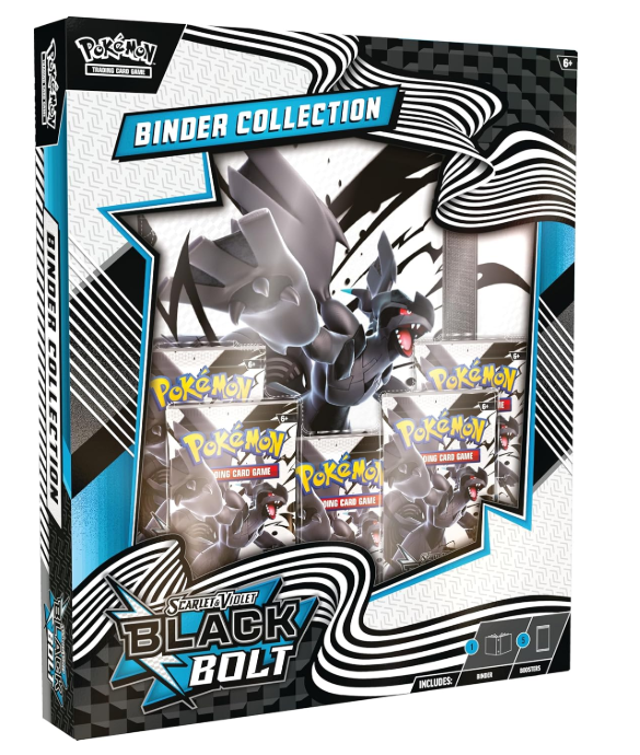 Pokémon TCG: Scarlet & Violet—Black Bolt Binder Collection (Zekrom Binder & 5 Booster Packs)