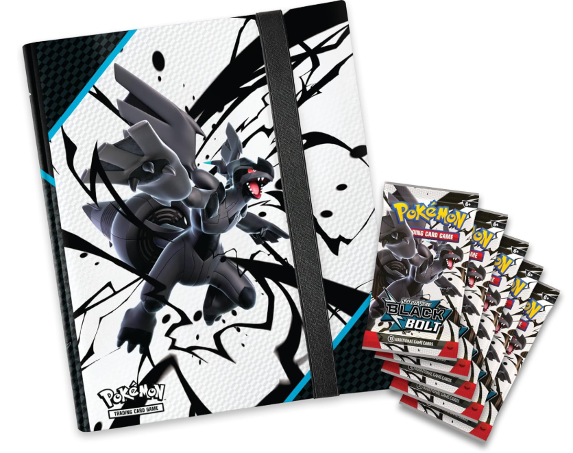 Pokémon TCG: Scarlet & Violet—Black Bolt Binder Collection (Zekrom Binder & 5 Booster Packs)