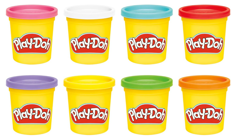 Play-Doh 8 Pack Rainbow Colors, 3 Ounce Cans of Modeling Compound, Kids Arts & Crafts, Preschool Toys for Girls & Boys 2+