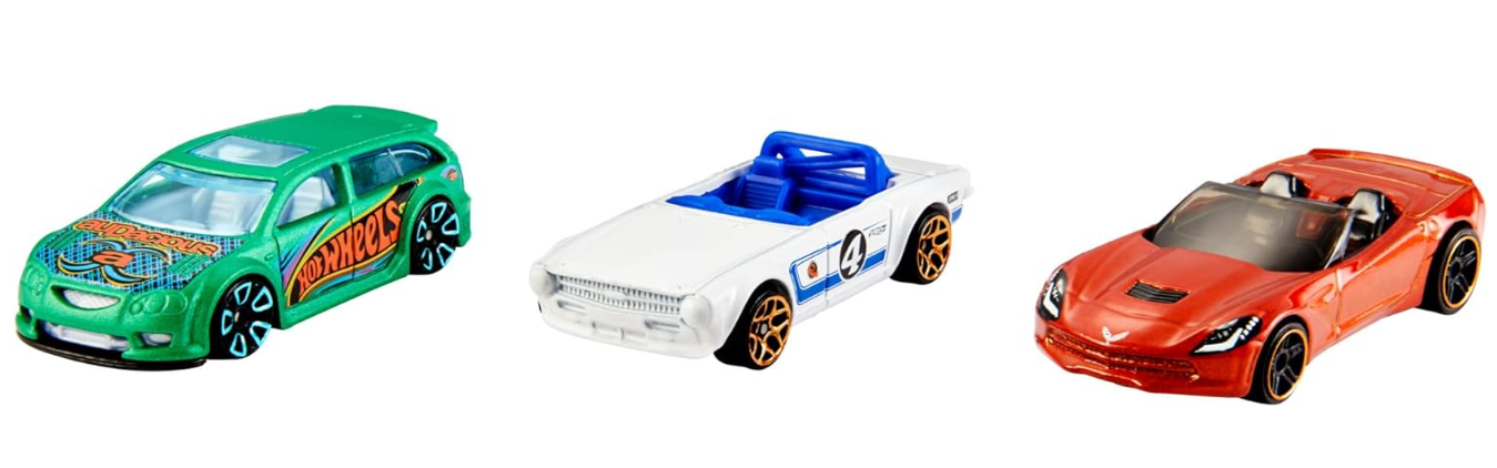 Hot Wheels K5904 Pack Of 3 - Assorted, One Size - Multi-Colour