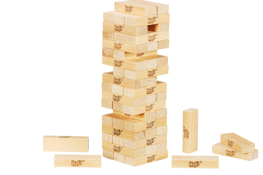 Hasbro Classic Jenga Stacking Tower Game – Family Party Fun, Ages 6+
