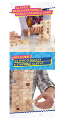 Hasbro Classic Jenga Stacking Tower Game – Family Party Fun, Ages 6+