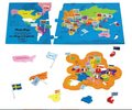 Imagimake Mapology World Map Puzzle – Country Shapes, Flags & Capitals, Ages 5+