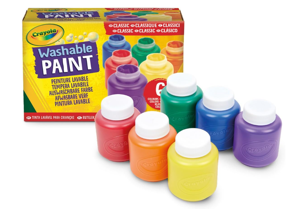 Crayola Washable Kids Paint, 6 Count