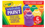 Crayola Washable Kids Paint, 6 Count