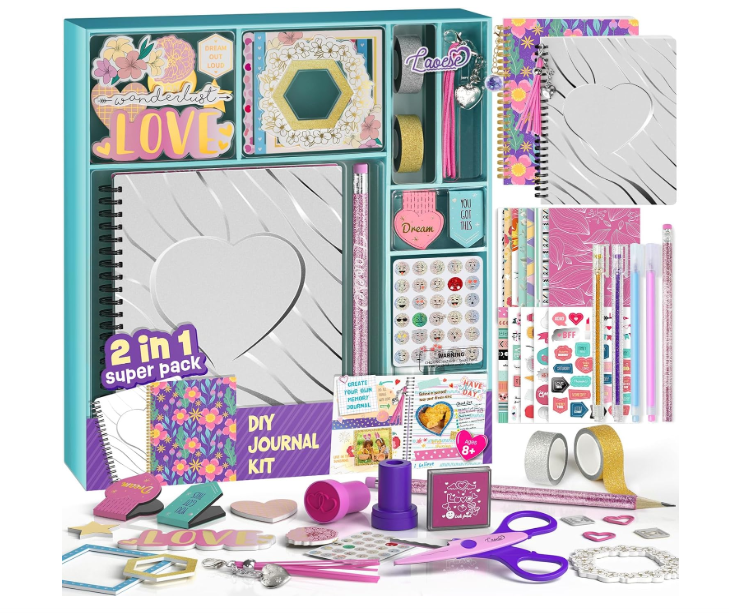 DIY Journal Kit for Girls, 2-Pack