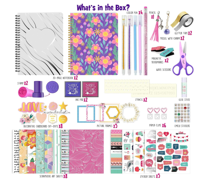 DIY Journal Kit for Girls, 2-Pack