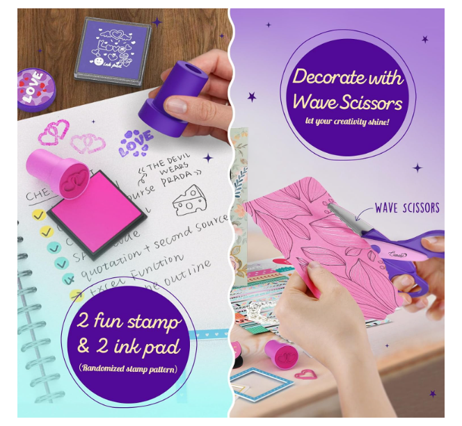 DIY Journal Kit for Girls, 2-Pack