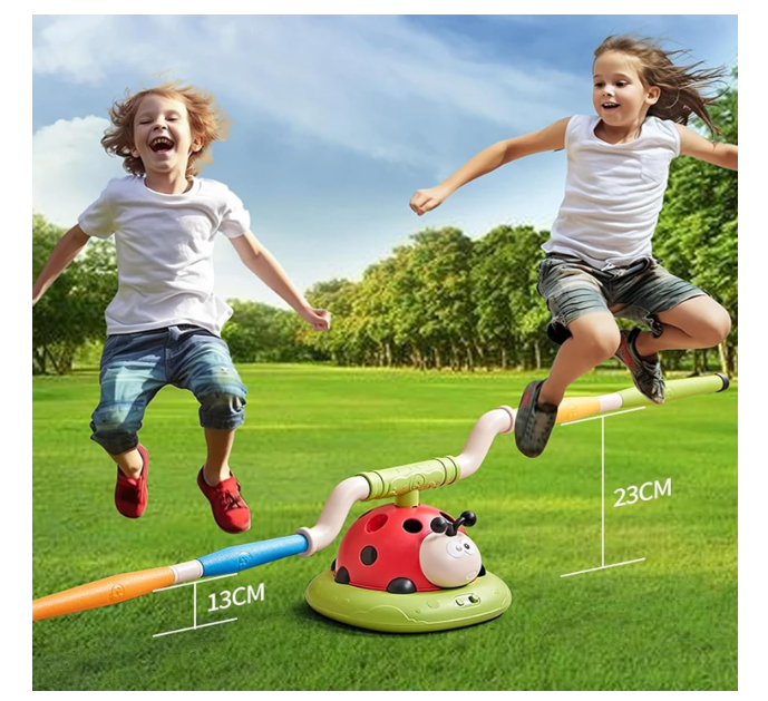 ब्यूटी 3-इन-1 म्यूजिकल जंप और रॉकेट खिलौना