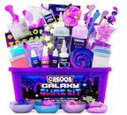Creoos Galaxy Glow-in-the-Dark Slime Kit – 31-Piece DIY Slime Craft Set for Kids