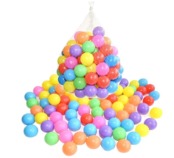 **SKY-TOUCH Soft Colorful Ocean Balls – 100-Piece Play Pit Set for Kids**