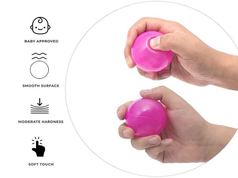 **SKY-TOUCH Soft Colorful Ocean Balls – 100-Piece Play Pit Set for Kids**