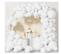 **White Balloon Garland Arch Kit – 110 PCS Latex Balloons in Various Sizes for Party Decorations**