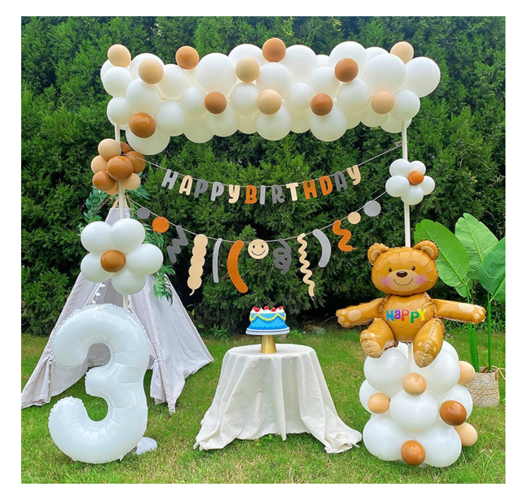 **White Balloon Garland Arch Kit – 110 PCS Latex Balloons in Various Sizes for Party Decorations**