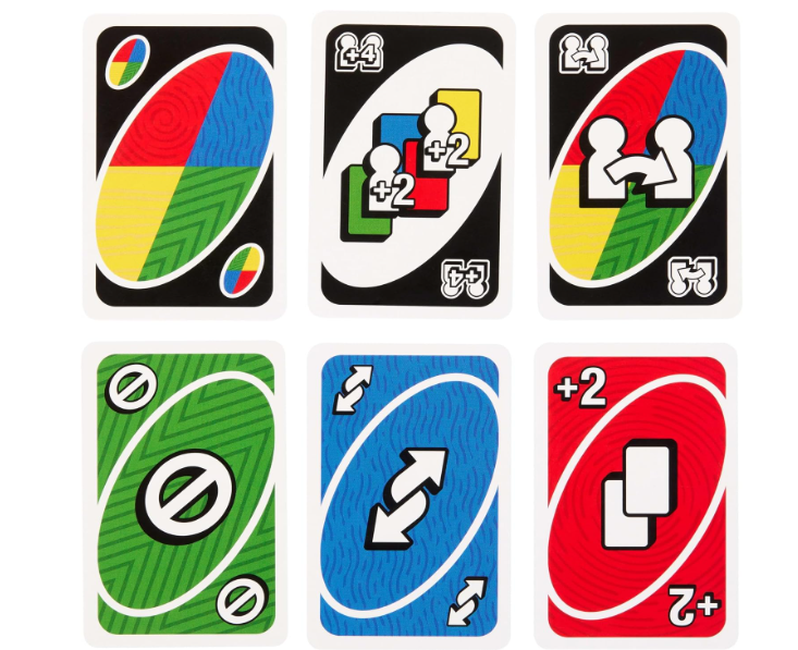 UNO Teams Card Game for Family Nights, Game Nights, Travel, Camping & Parties for Players 7 And Up In Up To Four Teams, With Cards Any Colorblind Player Can Use