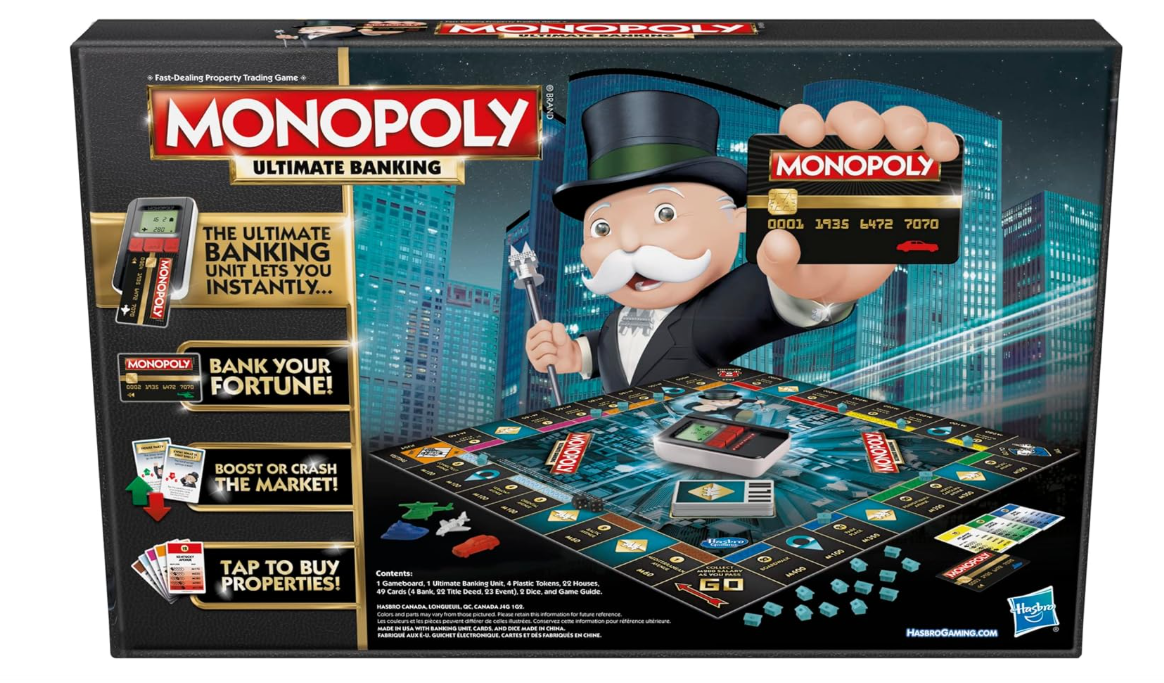 Monopoly Ultimate Banking Board Game, Multicolor, original version