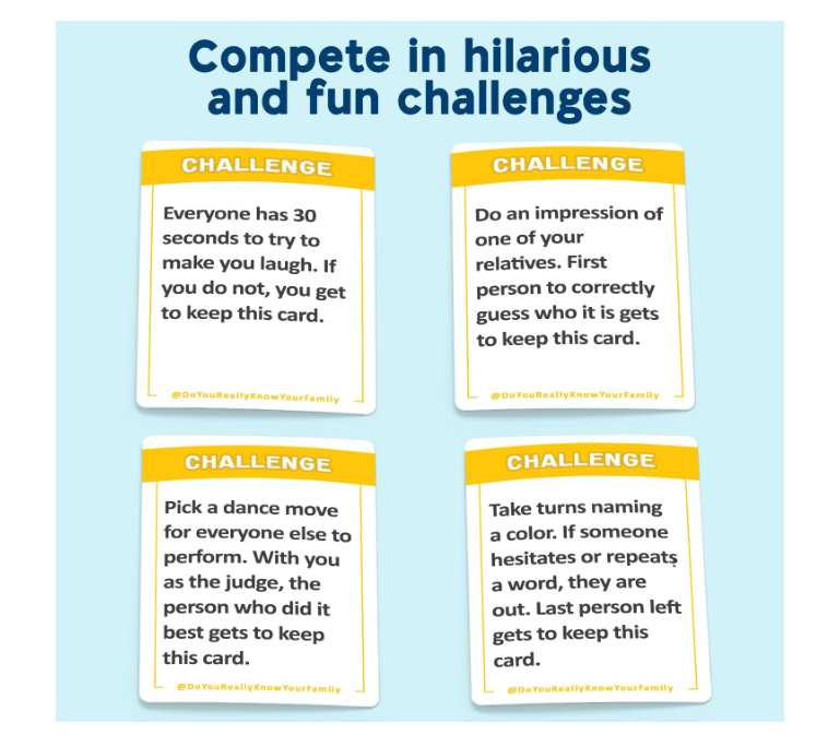 DO YOU REALLY KNOW YOUR FAMILY? A Fun Family Game Filled with Conversation Starters and Challenges - Great for Kids, Teens and Adults