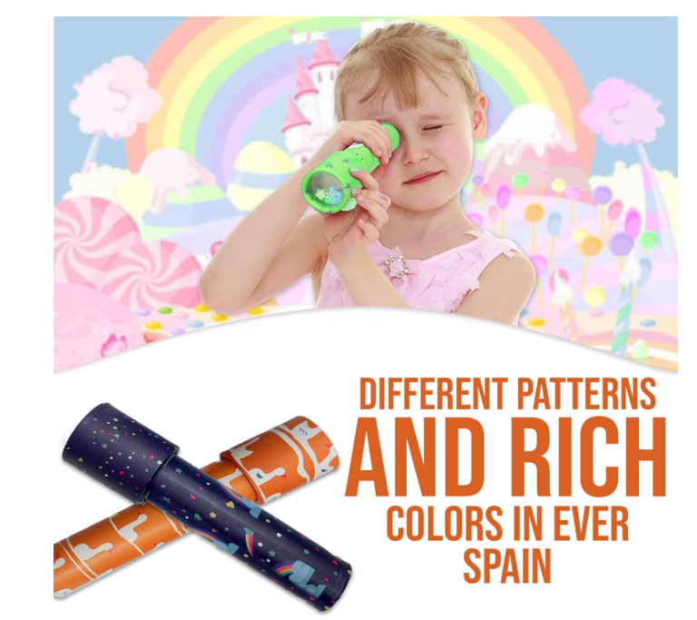 AMERTEER बच्चों के लिए पार्टी उपहार - 15 पीस क्लासिक विंटेज कैलिडोस्कोप खिलौने, शैक्षिक स्टॉकिंग स्टफर्स, पार्टी उपहार गुडी बैग स्टफर्स, जन्मदिन पार्टी के लिए रिटर्न गिफ्ट, बच्चों के लिए उपहार, गिवअवे