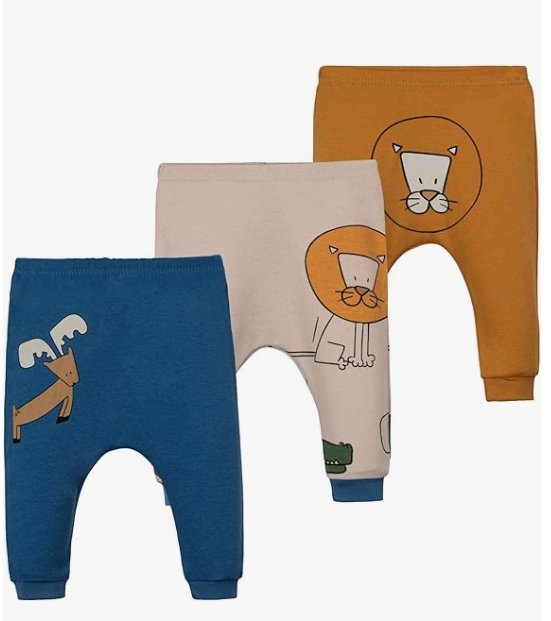 Unisex Baby Painted Jungle Pants Set Pants Set (pack of 3)