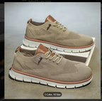 [सांस लेने योग्य स्नीकर्स] हल्के, सांस लेने योग्य पुरुषों के मेश स्नीकर्स | इलास्टिक लेस, EVA इनसोल और टिकाऊ PVC सोल वाले कैज़ुअल समर शूज़, सफ़ेद और भूरे रंग में उपलब्ध, बाहरी गतिविधियों के लिए बिल्कुल उपयुक्त