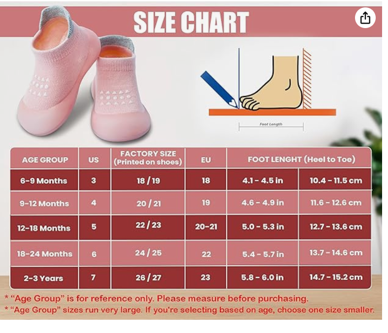 Baby Sock Shoes Boys Girls First Walking Shoes Non-Slip Slippers Soft Sole Sneakers Toddler Infant Babygirl