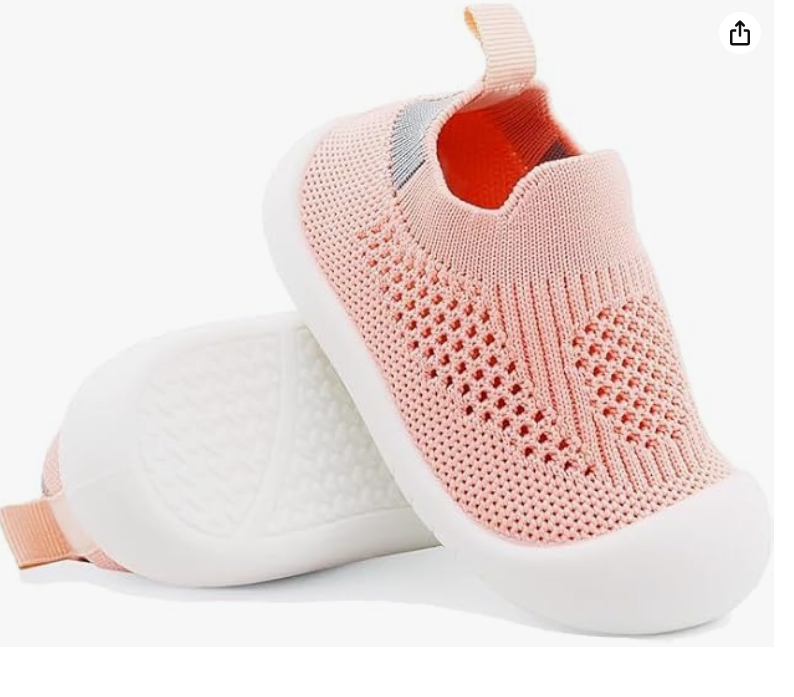 ZONEY Baby Shoes Toddler First Walking Shoes Infant Sneakers Breathable Knitted Mesh Boy & Girls Shoes