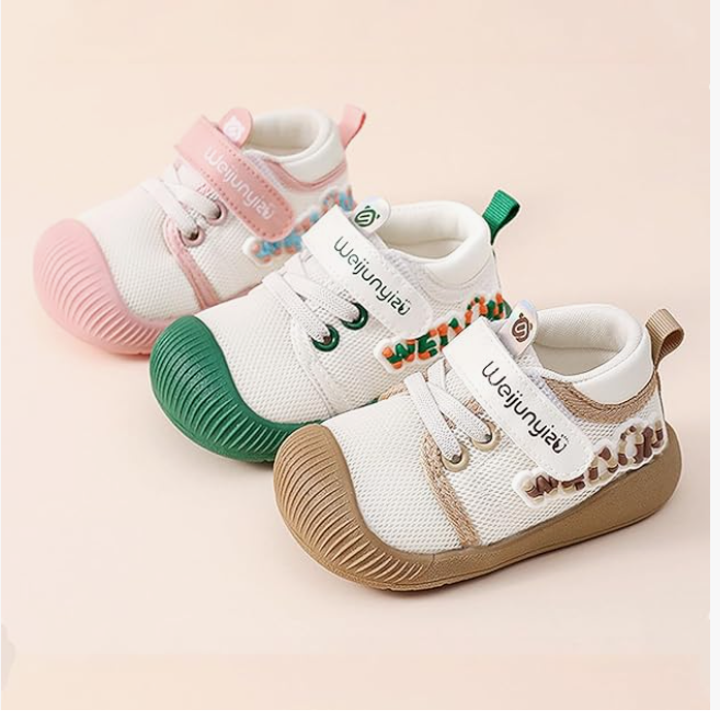 ZONEY Toddler Shoes Boys Girls Infant Sneakers Non-Slip Rubber Sole Baby Crib First Walker Shoes