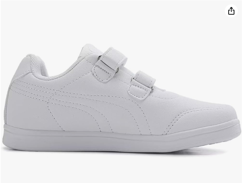 SKYVIEW Boy Girl Shoes Hook and Loop Sports Shoes Child Leather Lightweight Breathable Athletic Running Sneakers for Unisex Kids School Shoes