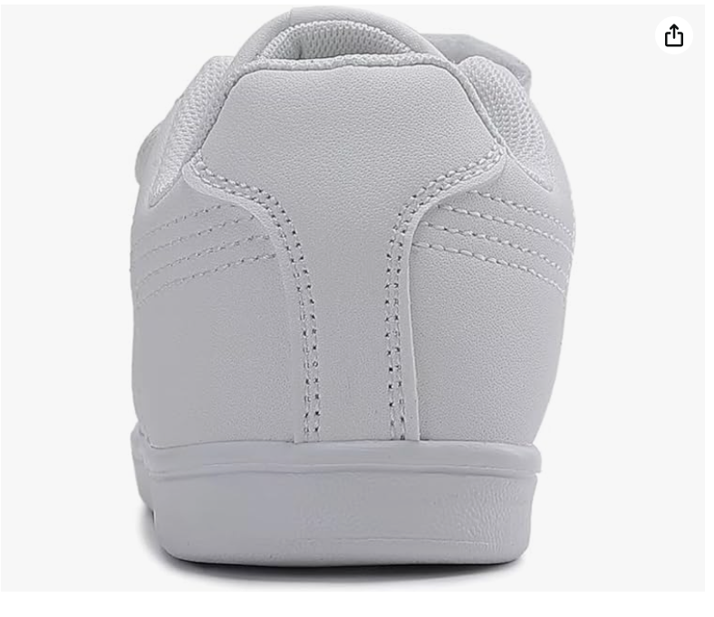 SKYVIEW Boy Girl Shoes Hook and Loop Sports Shoes Child Leather Lightweight Breathable Athletic Running Sneakers for Unisex Kids School Shoes