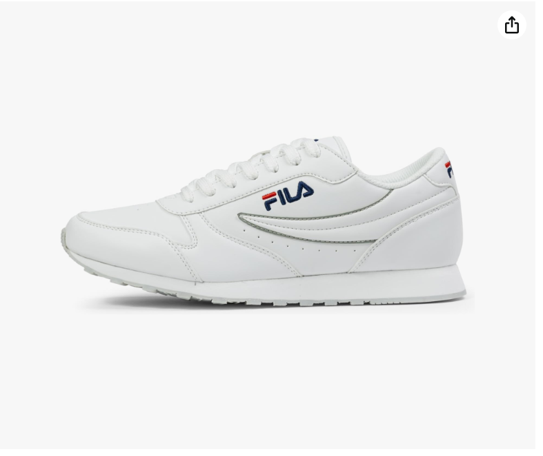 Fila Men's Orbit Sneaker, White, 40 EU
