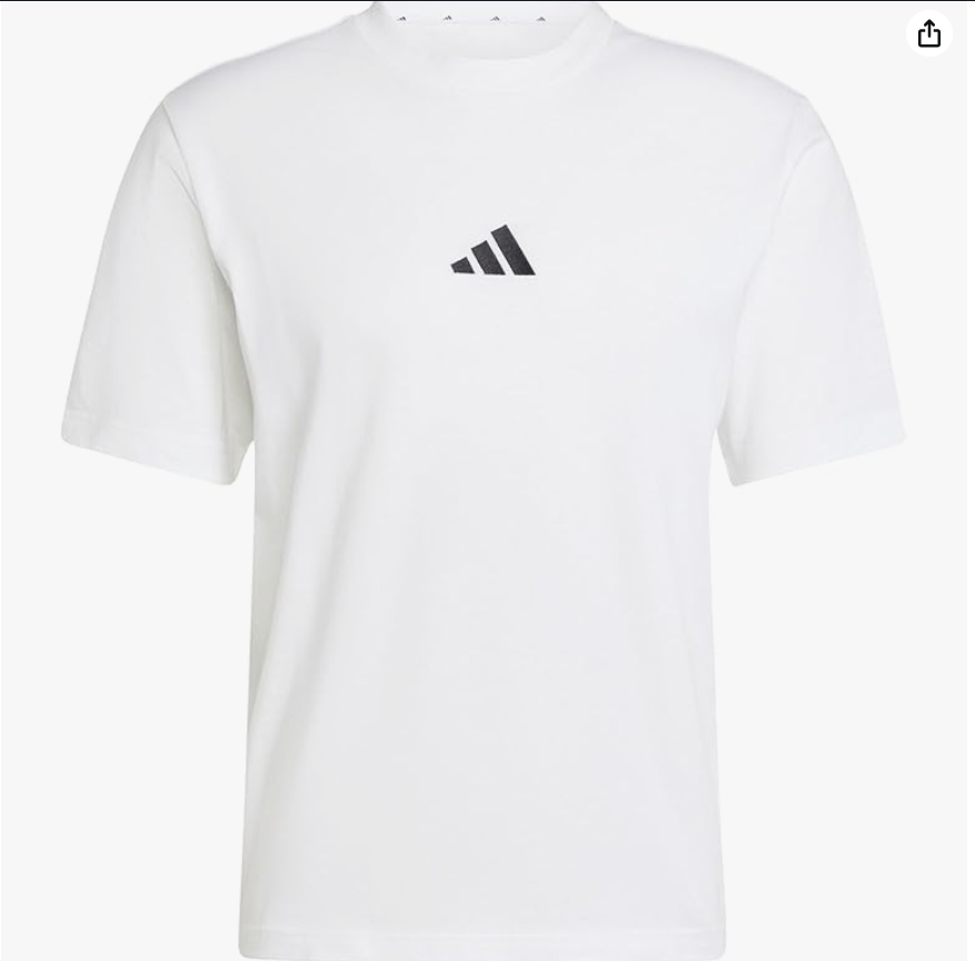 adidas Men's Essentials Small Logo Single Jersey Tee T-Shirt