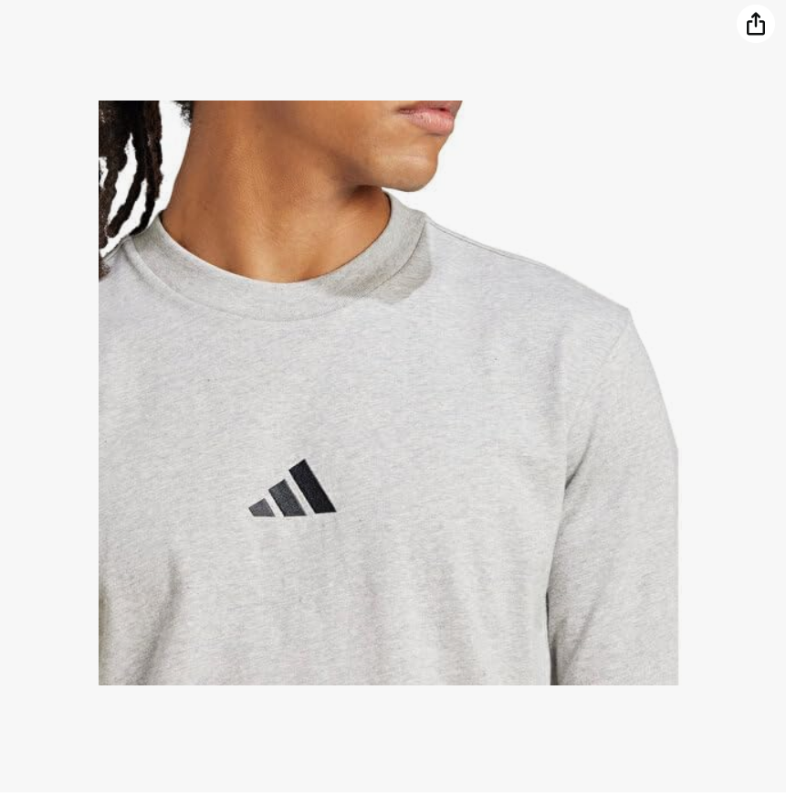 adidas Men's Essentials Small Logo Single Jersey Tee T-Shirt