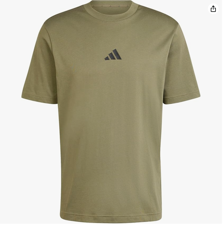 adidas Men's Essentials Small Logo Single Jersey Tee T-Shirt