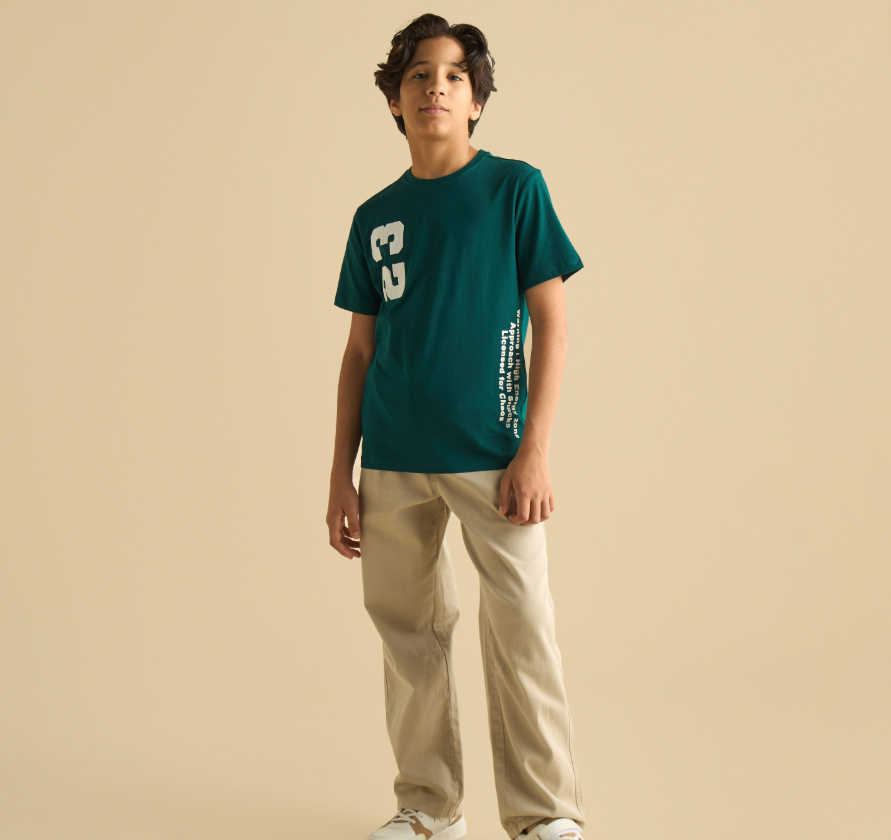 Printed Cotton T-shirt {max}