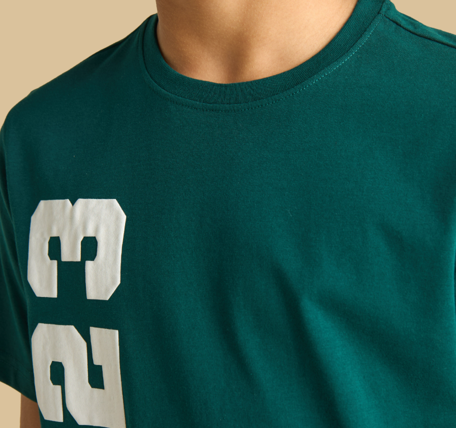 تيشيرت قطني مطبوع {max}