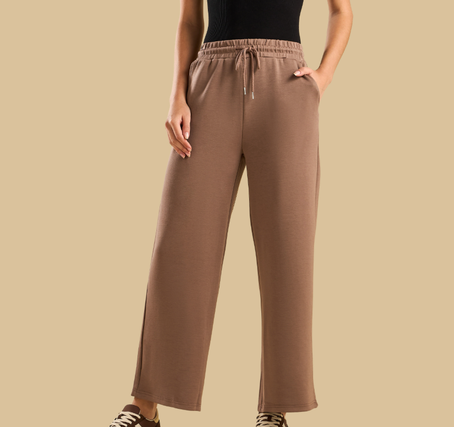 सॉफ्ट टच वाइड लेग पैंट (अधिकतम)