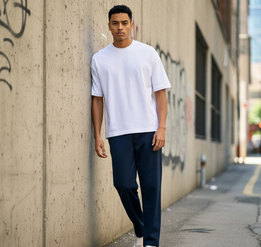 Regular Fit Drawstring Waist Pants (max)