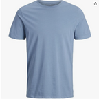 تيشيرت رجالي من جاك آند جونز، عضوي، أساسي، برقبة دائرية (عبوة من قطعة واحدة)