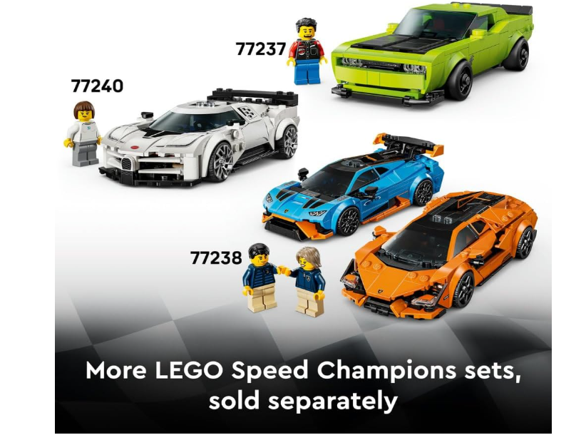 लेगो स्पीड चैंपियंस पोर्श 911 जीटी3 आरएस सुपर कार खिलौना - ड्राइवर मिनीफिगर सहित कार मॉडल किट - 9+ वर्ष के लड़कों के लिए जन्मदिन का उपहार - 77239