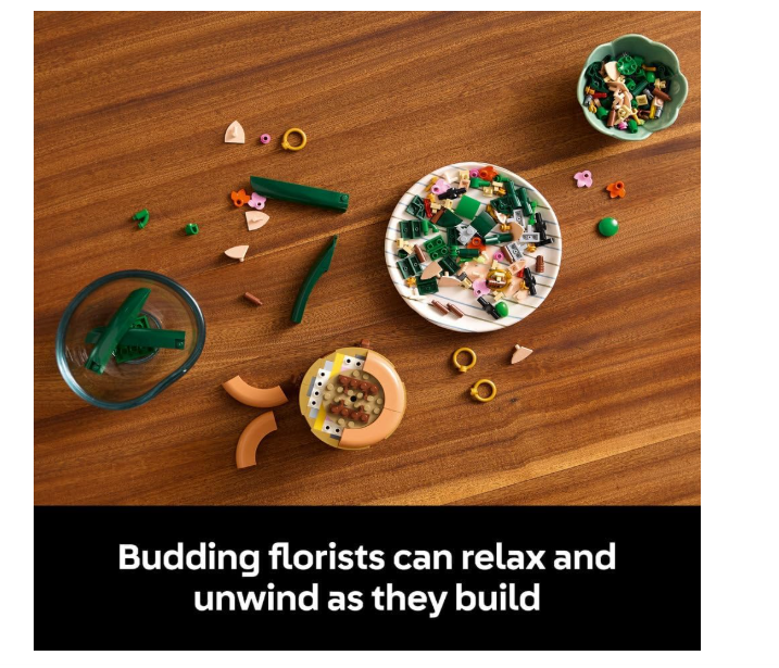 LEGO Botanicals Mini Orchid - Artificial Flowers Building Set for Adults - Indoor Plant w/a Terracotta Style Flowerpot - Home Decor Gift for Women - Valentine's Day Treat - 10343