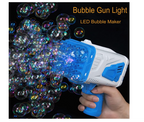 Bubble Machine Gun,Bazooka Bubble Gun for Kids Automatic Bubble Maker Bubble Guns for Toddlers 3,4,5,6,7,8 Years Old Kids,Bubble Bazooka Gun Blaster for Outdoor Party Wedding(Blue)